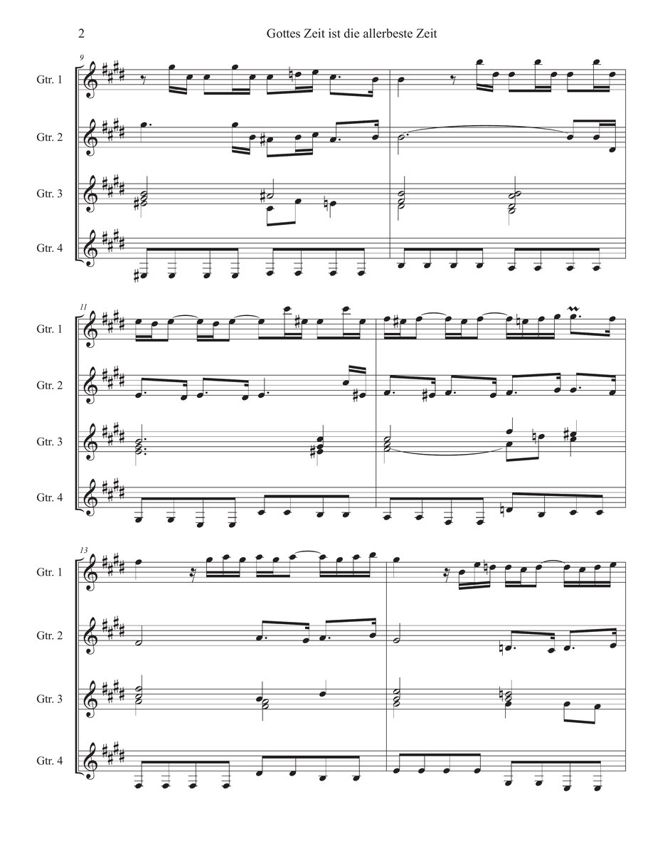 Gottes Zeit ist die allerbeste Zeit, sample page 2