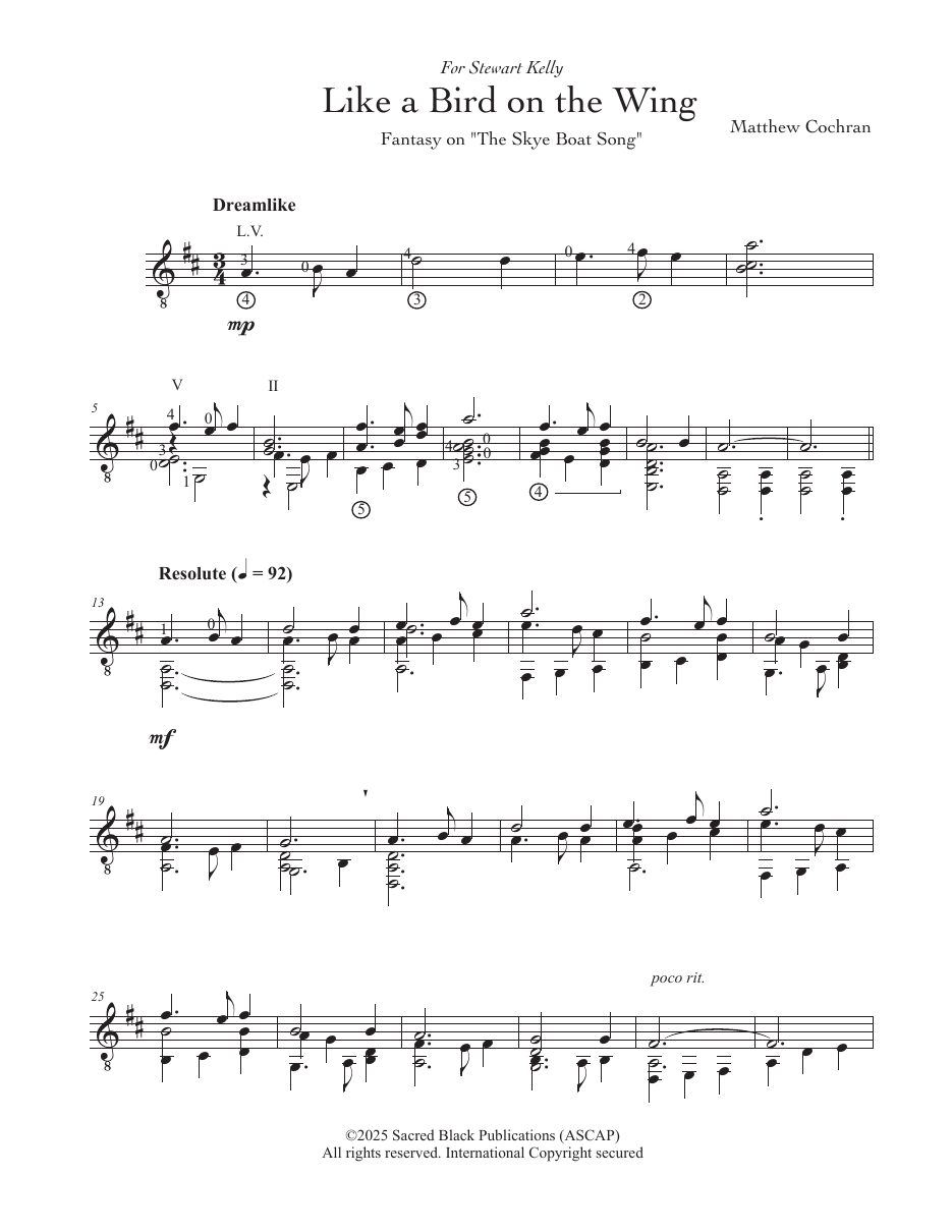 Like a Bird on the Wing, sample page 1